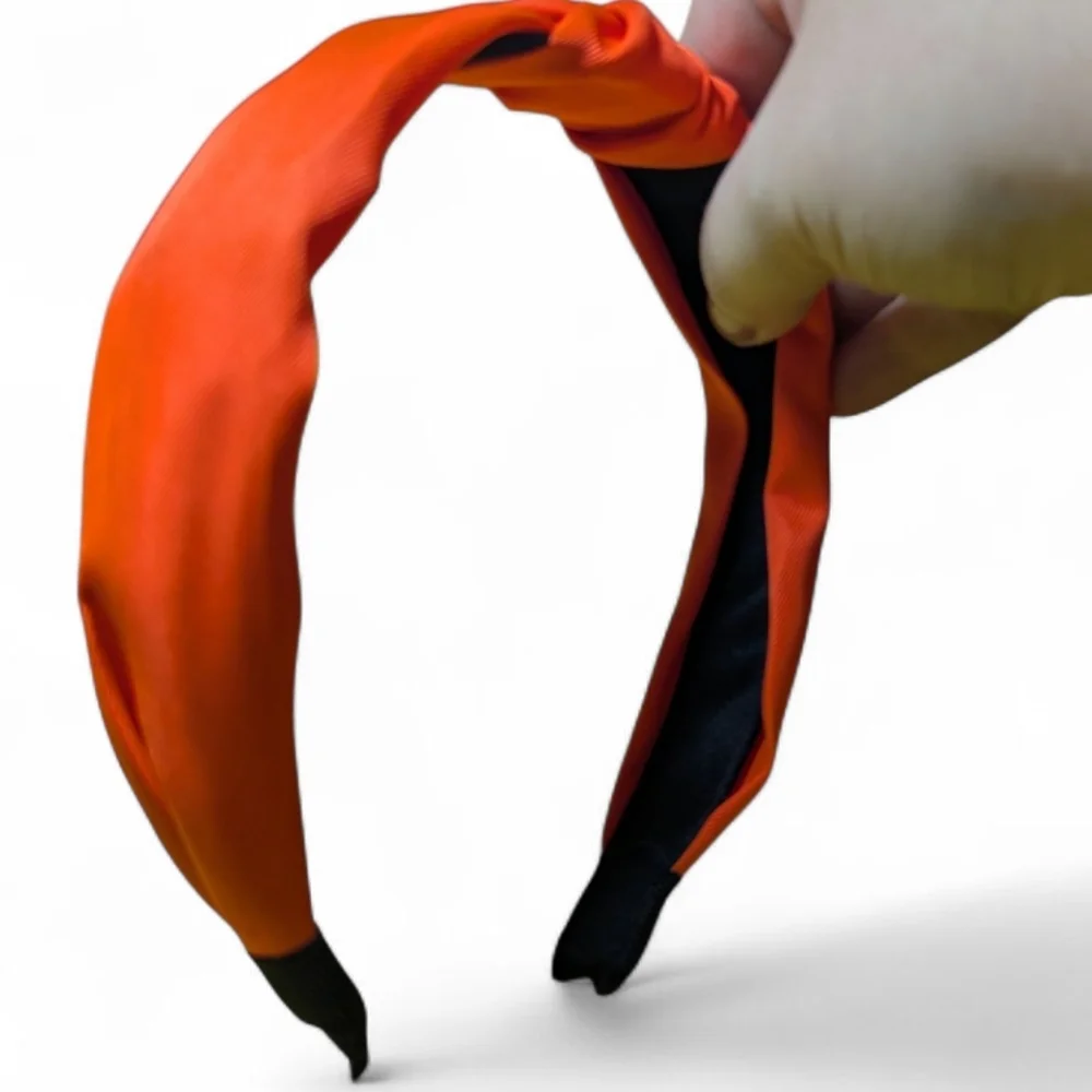Orange Knot Headband One Size Women's NEW